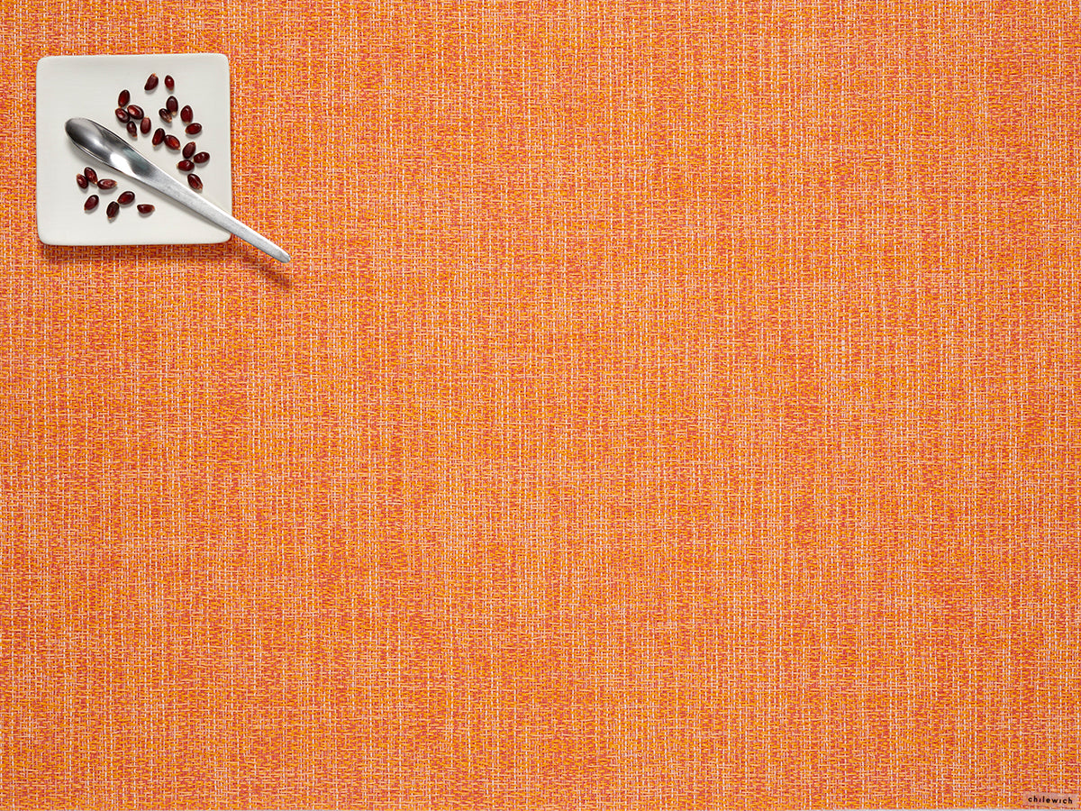 BOUCLE RECTANGLE PLACEMAT, TANGERINE