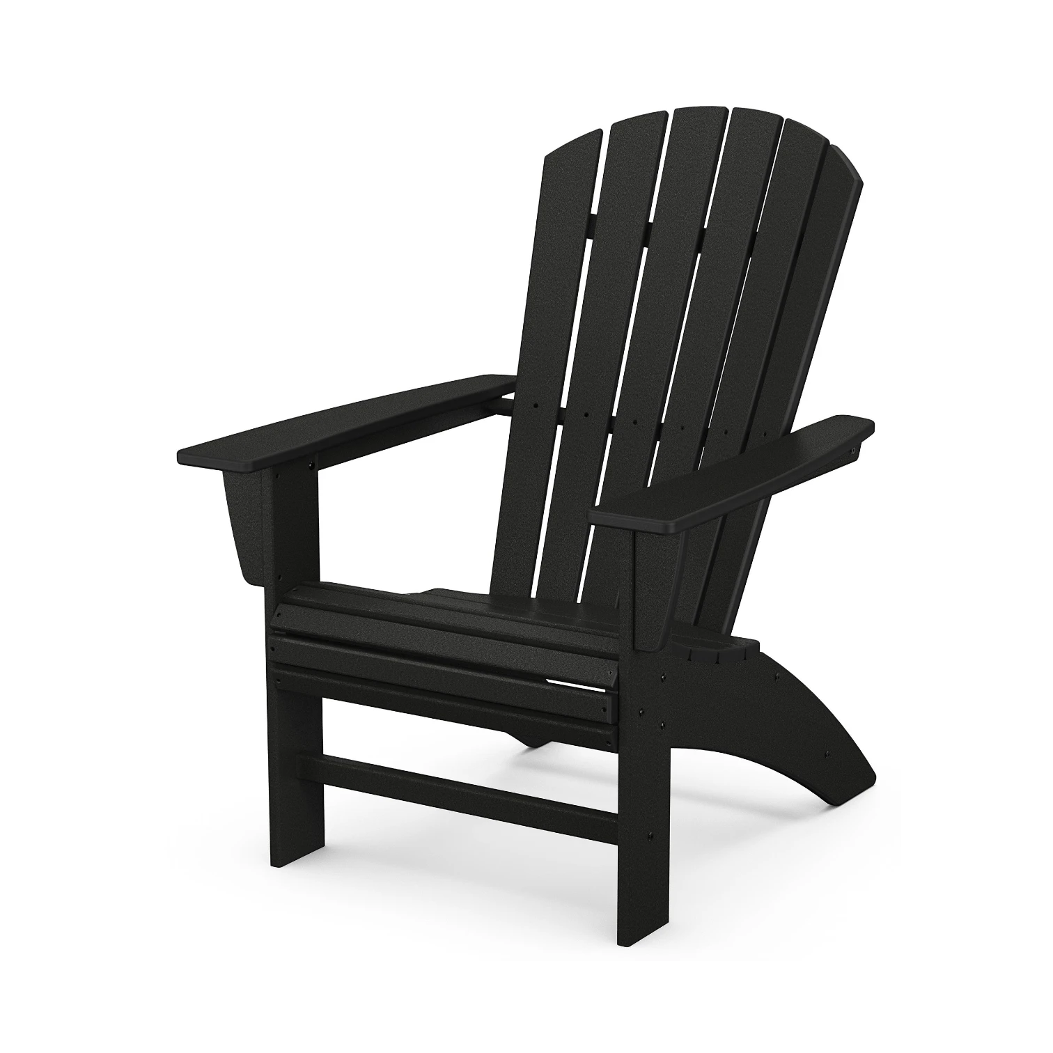 NAUTICAL CURVEBACK ADIRONDACK CHAIR, BLACK