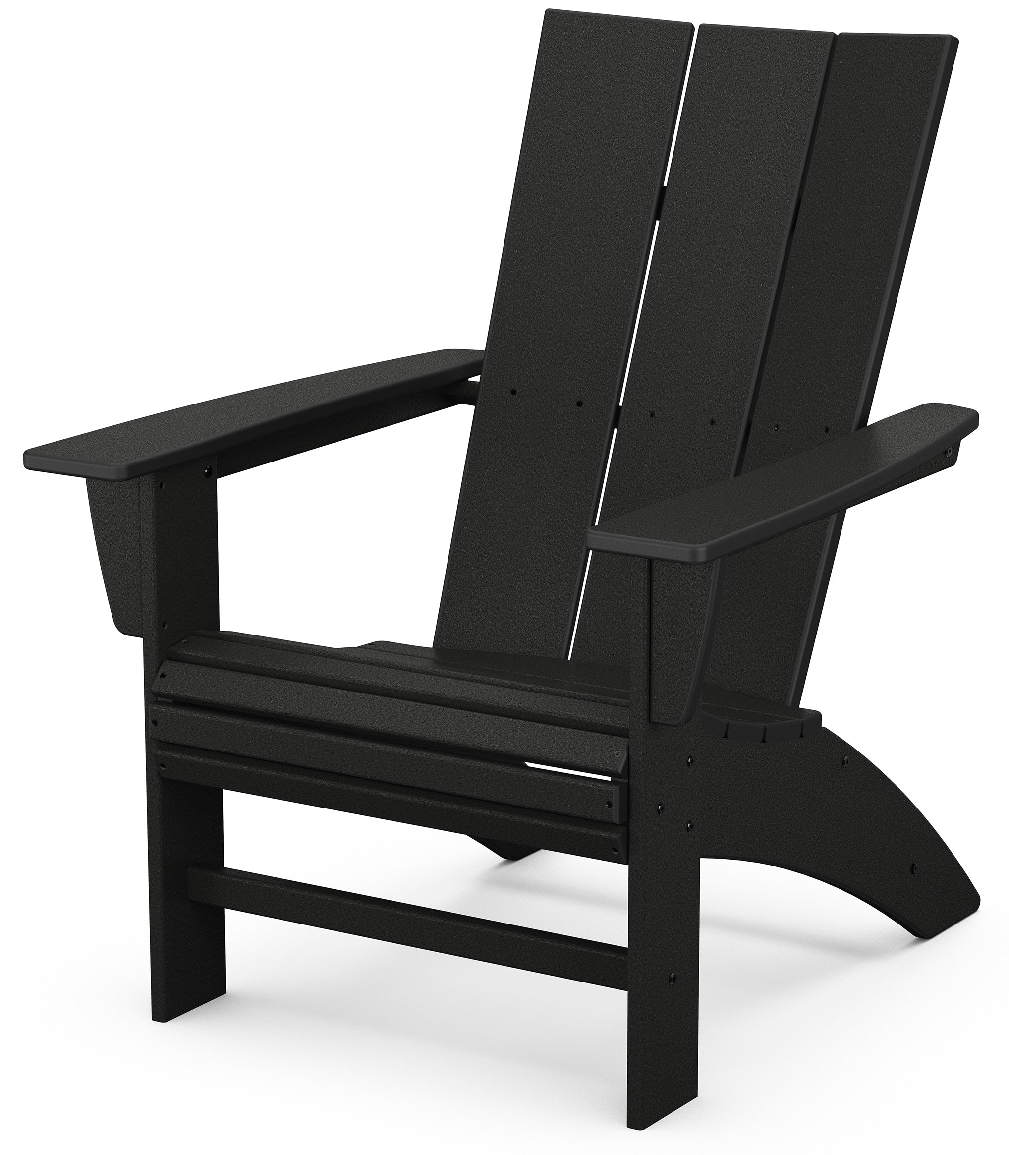 MODERN CURVEBACK ADIRONDACK CHAIR, BLACK