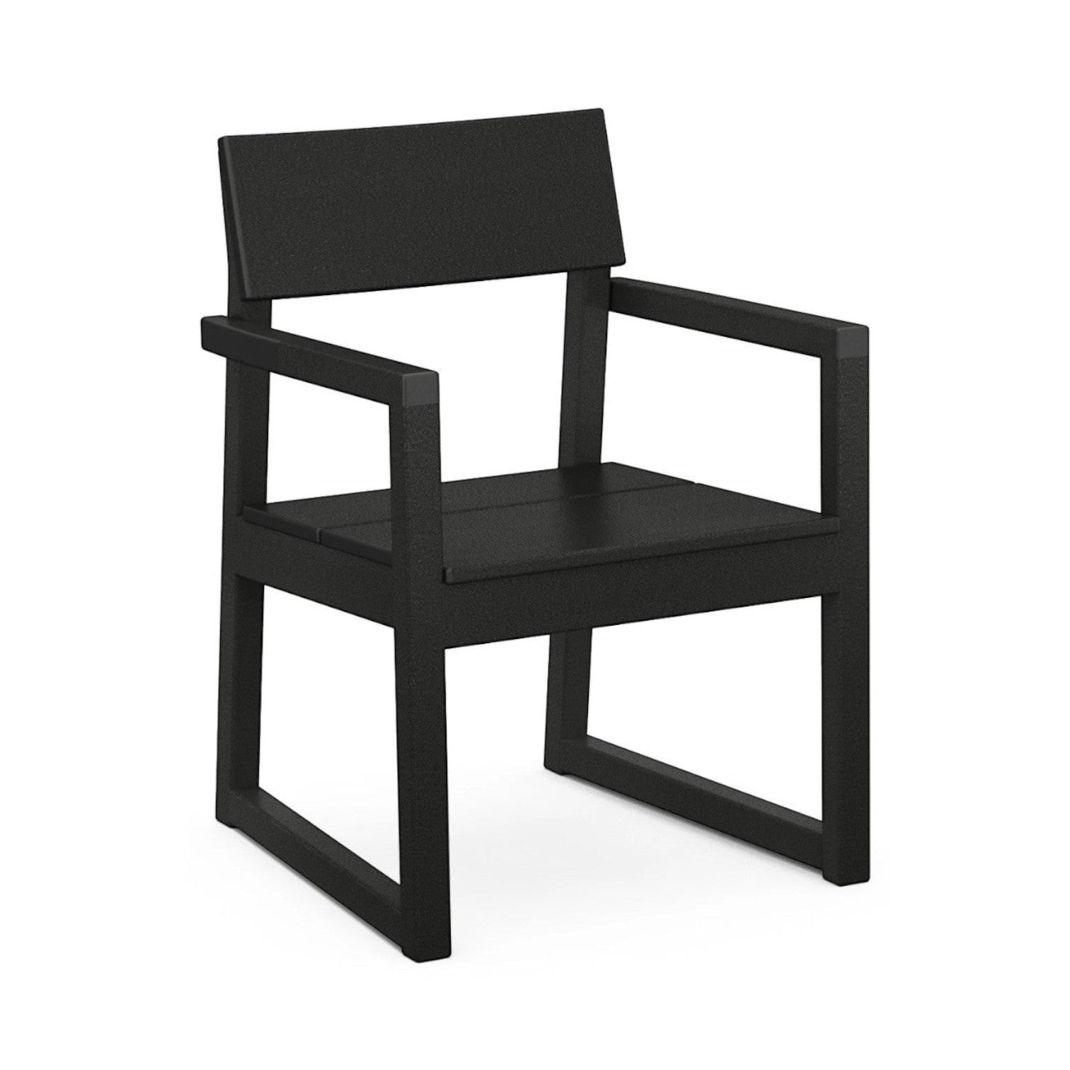 EDGE DINING ARM CHAIR, BLACK