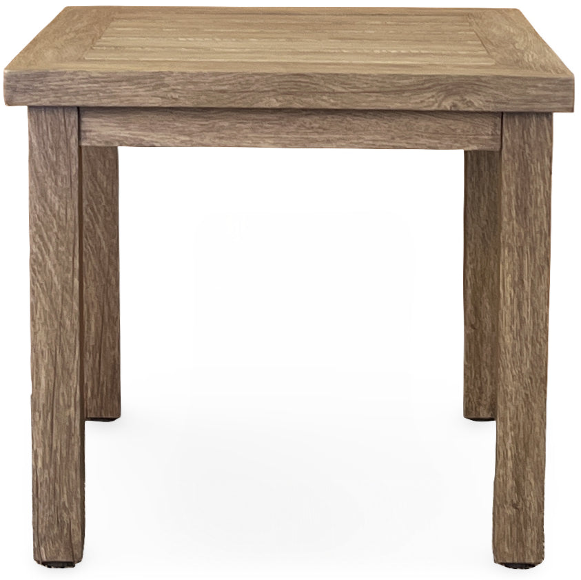EDGE SQUARE SIDE TABLE, SALVAGED LUMBER