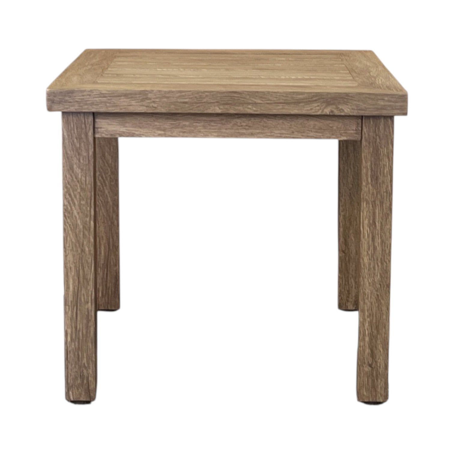 EDGE SQUARE SIDE TABLE, SALVAGED LUMBER