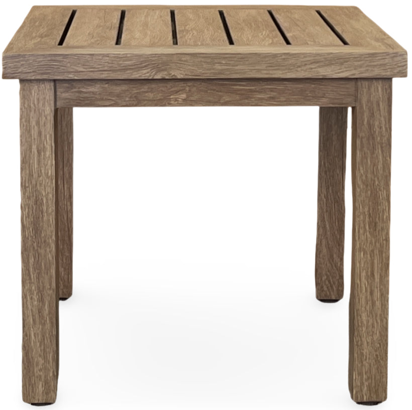 EDGE SQUARE SIDE TABLE, SALVAGED LUMBER