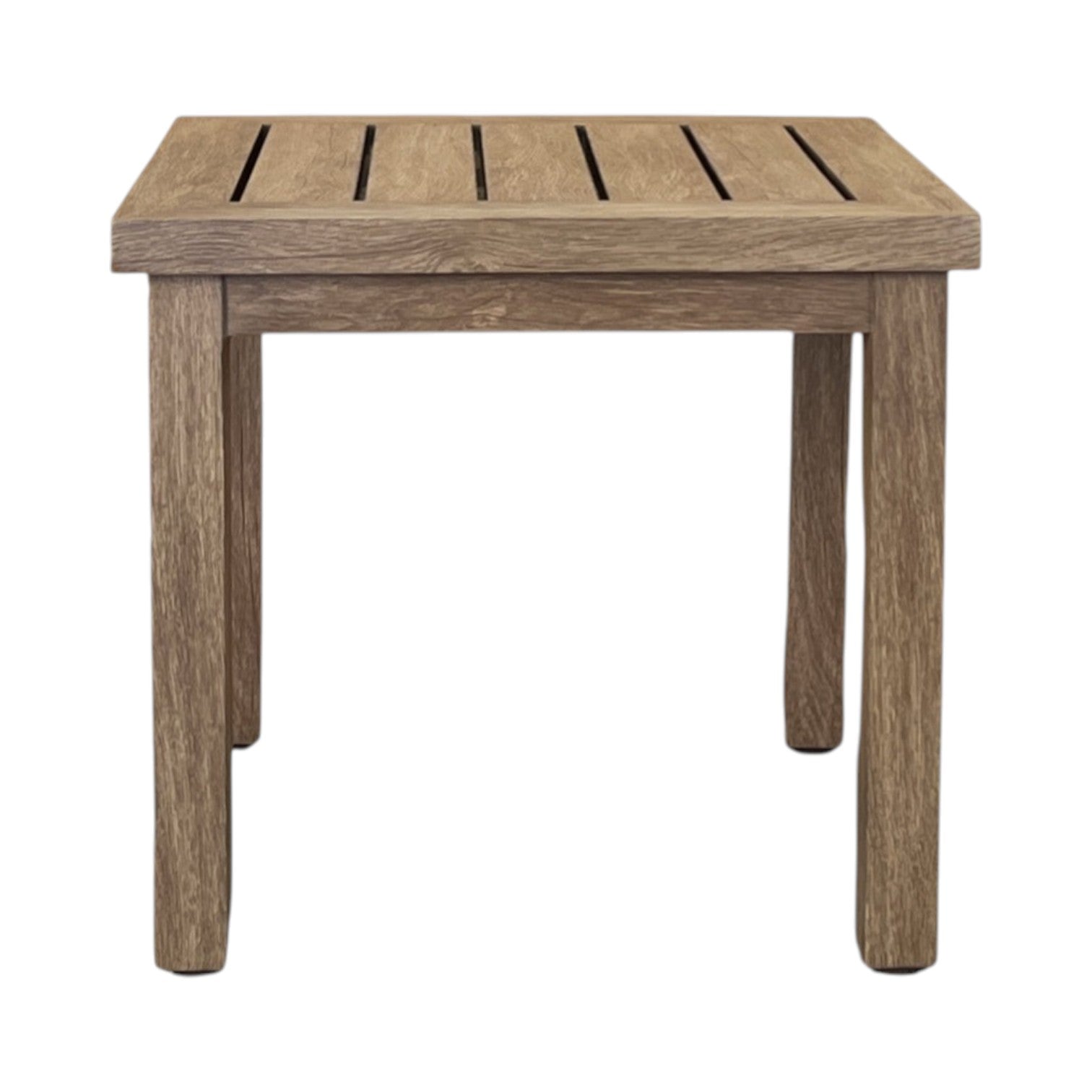 EDGE SQUARE SIDE TABLE, SALVAGED LUMBER