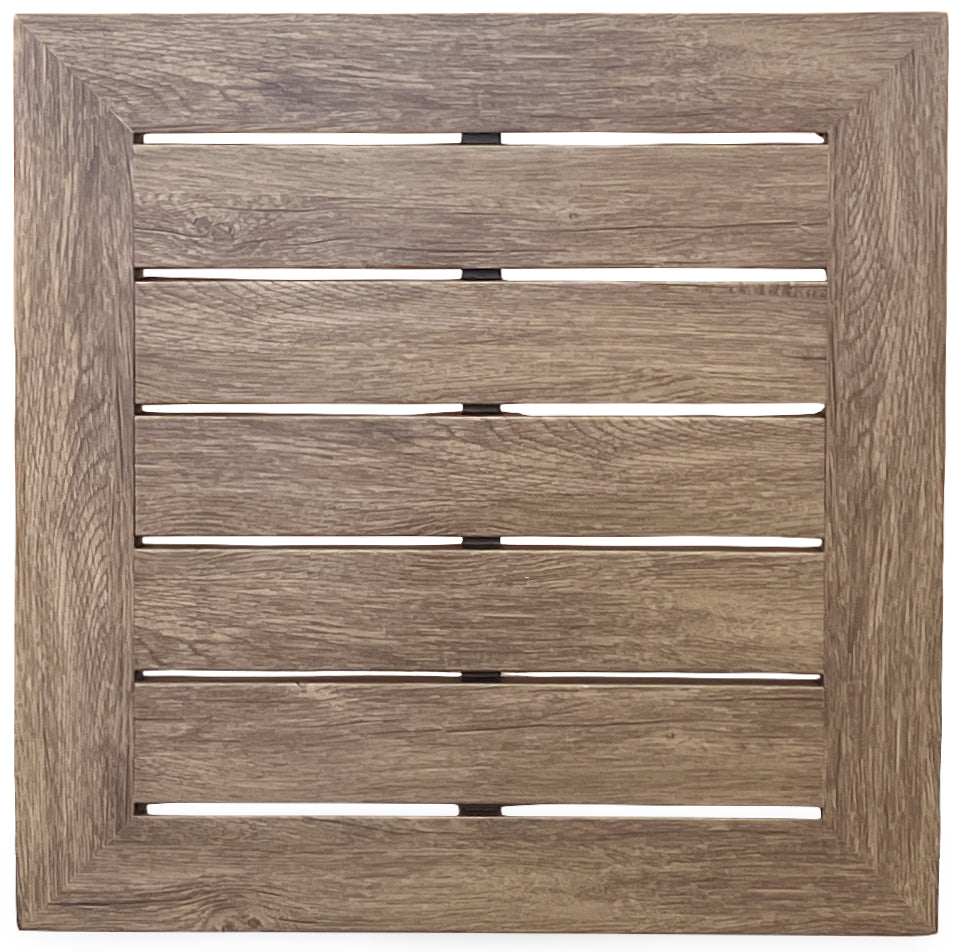 EDGE SQUARE SIDE TABLE, SALVAGED LUMBER