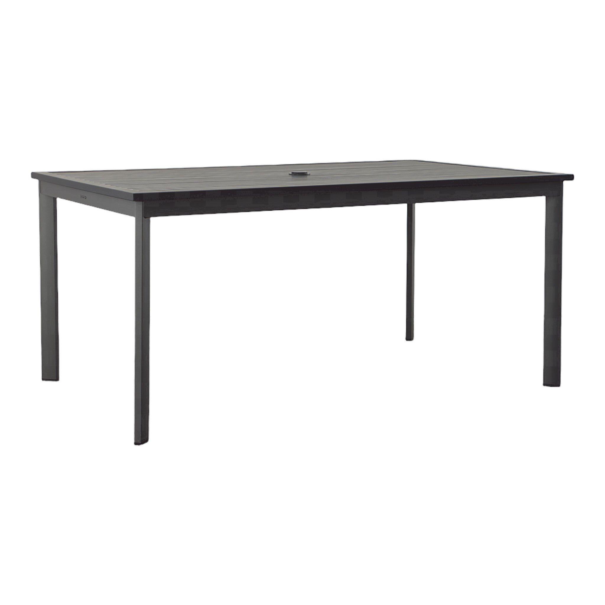 METZ 63" DINING TABLE, ALUMINUM TOP