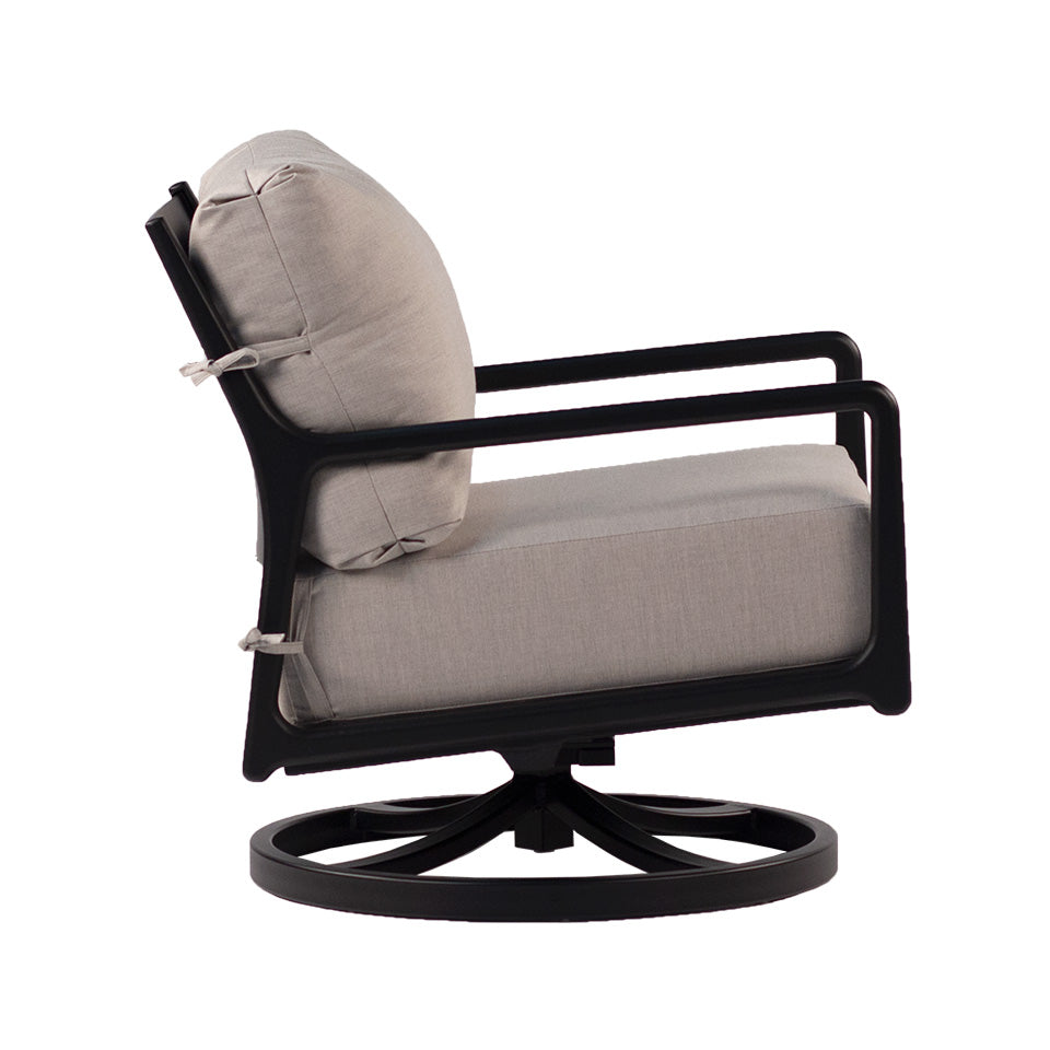 CEDAR CLUB SWIVEL ROCKER, RAVEN