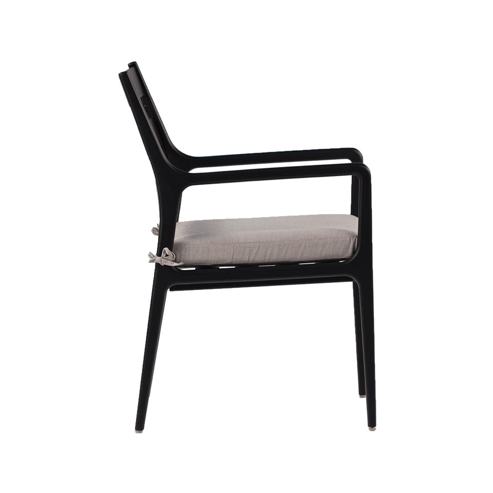 CEDAR CAST DINING ARM CHAIR, RAVEN