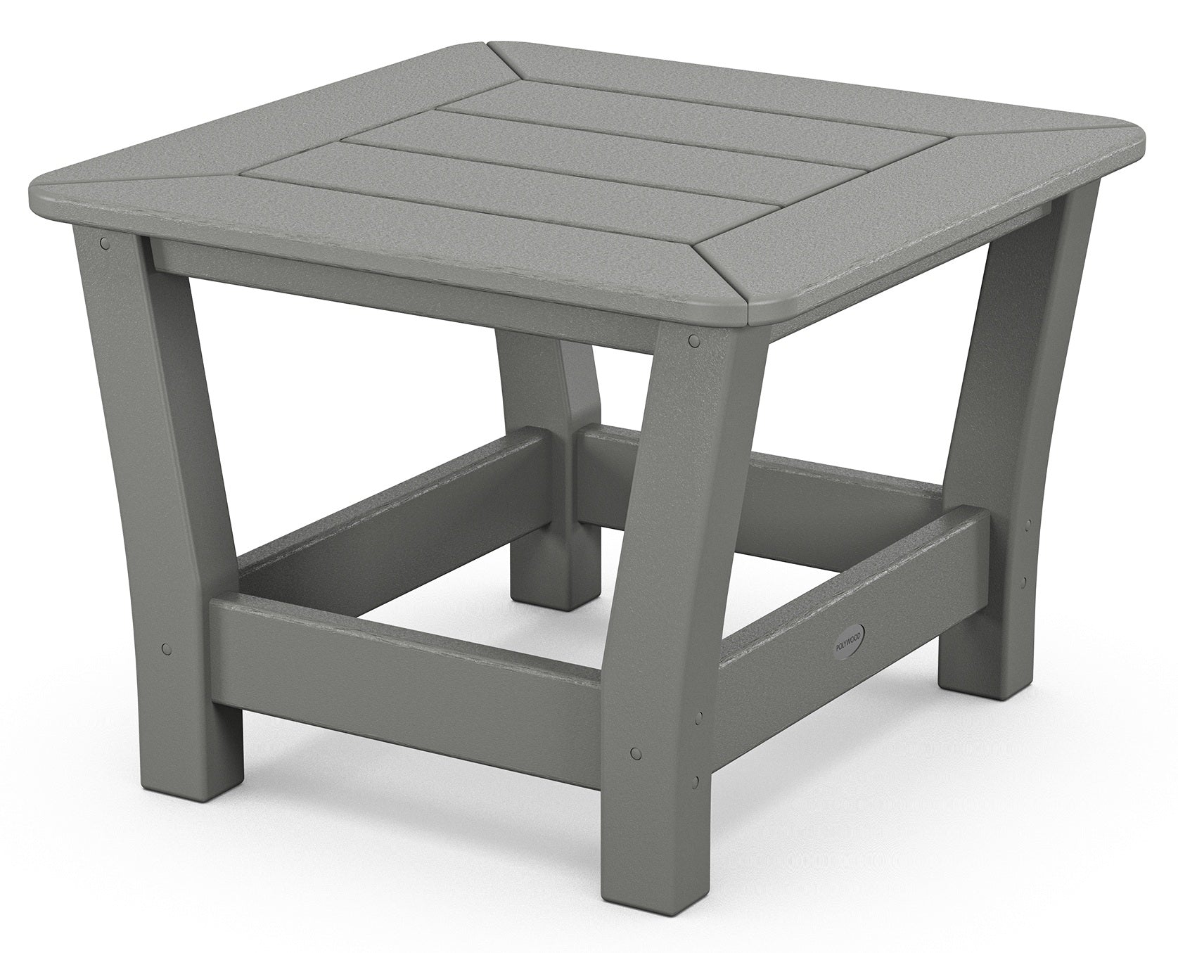 HARBOUR SLAT SIDE TABLE, SLATE GREY