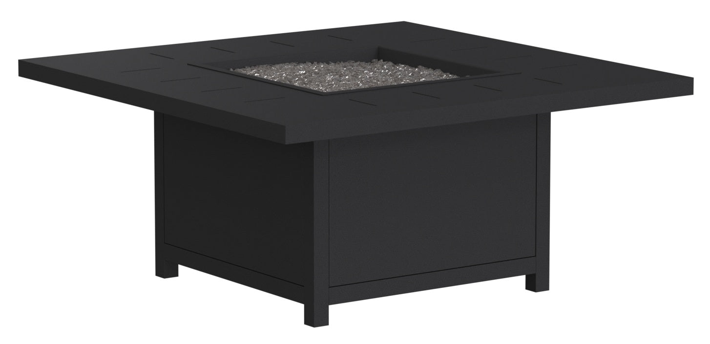 HAVEN 42" SQUARE OCCASIONAL HEIGHT FIRE TABLE, GRAPHITE