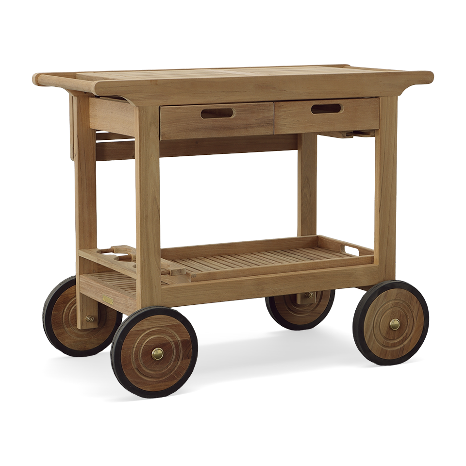 TEAK SERVING CART