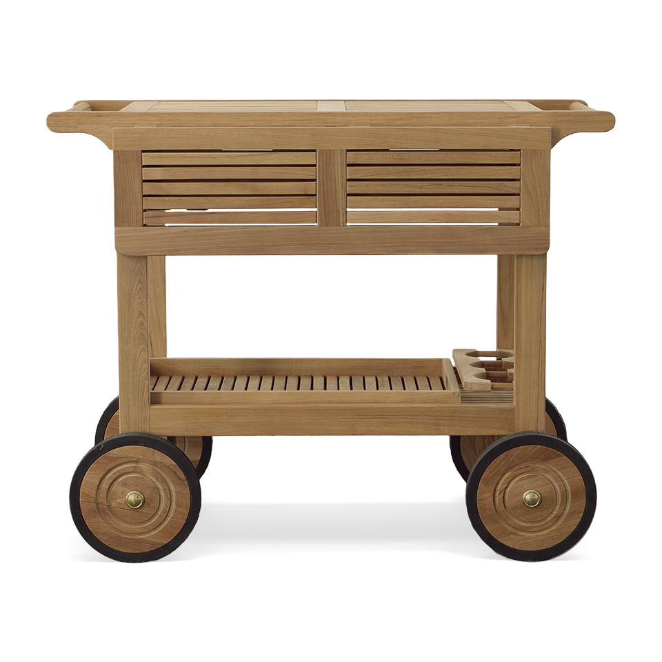 TEAK SERVING CART