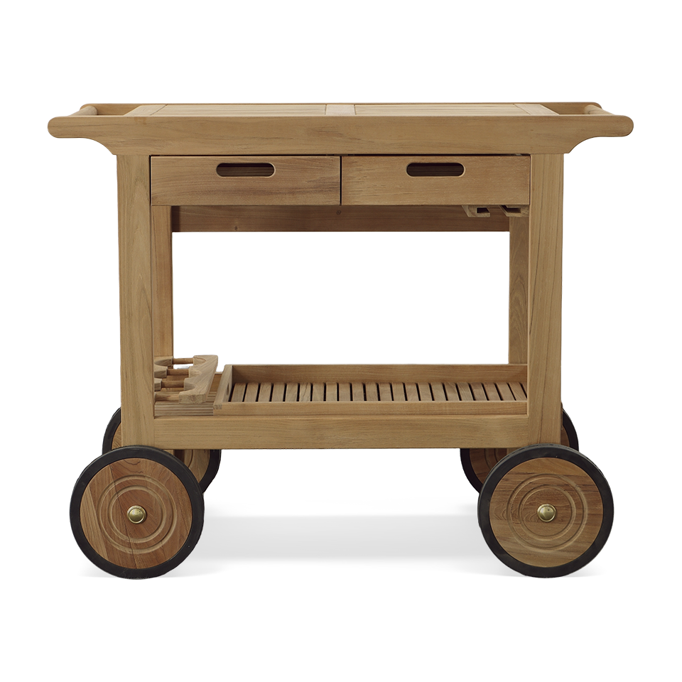 TEAK SERVING CART