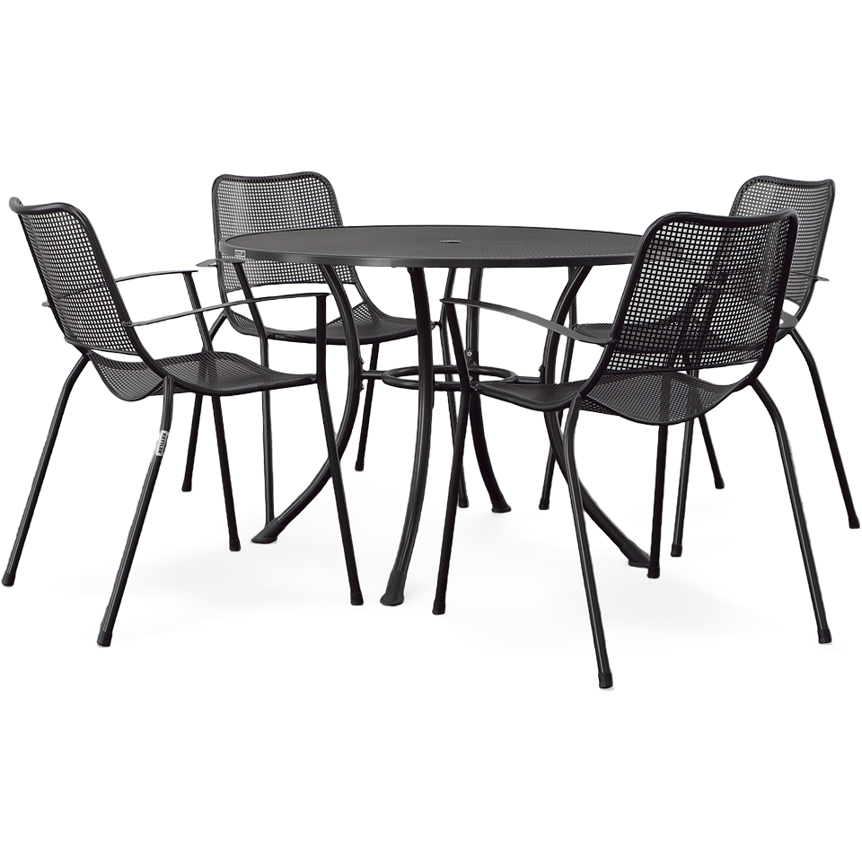 MESH 42" ROUND DINING UMBRELLA TABLE