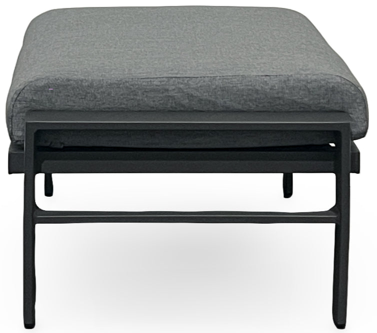 KENZO CUSHION OTTOMAN, PANAMA GRAPHITE