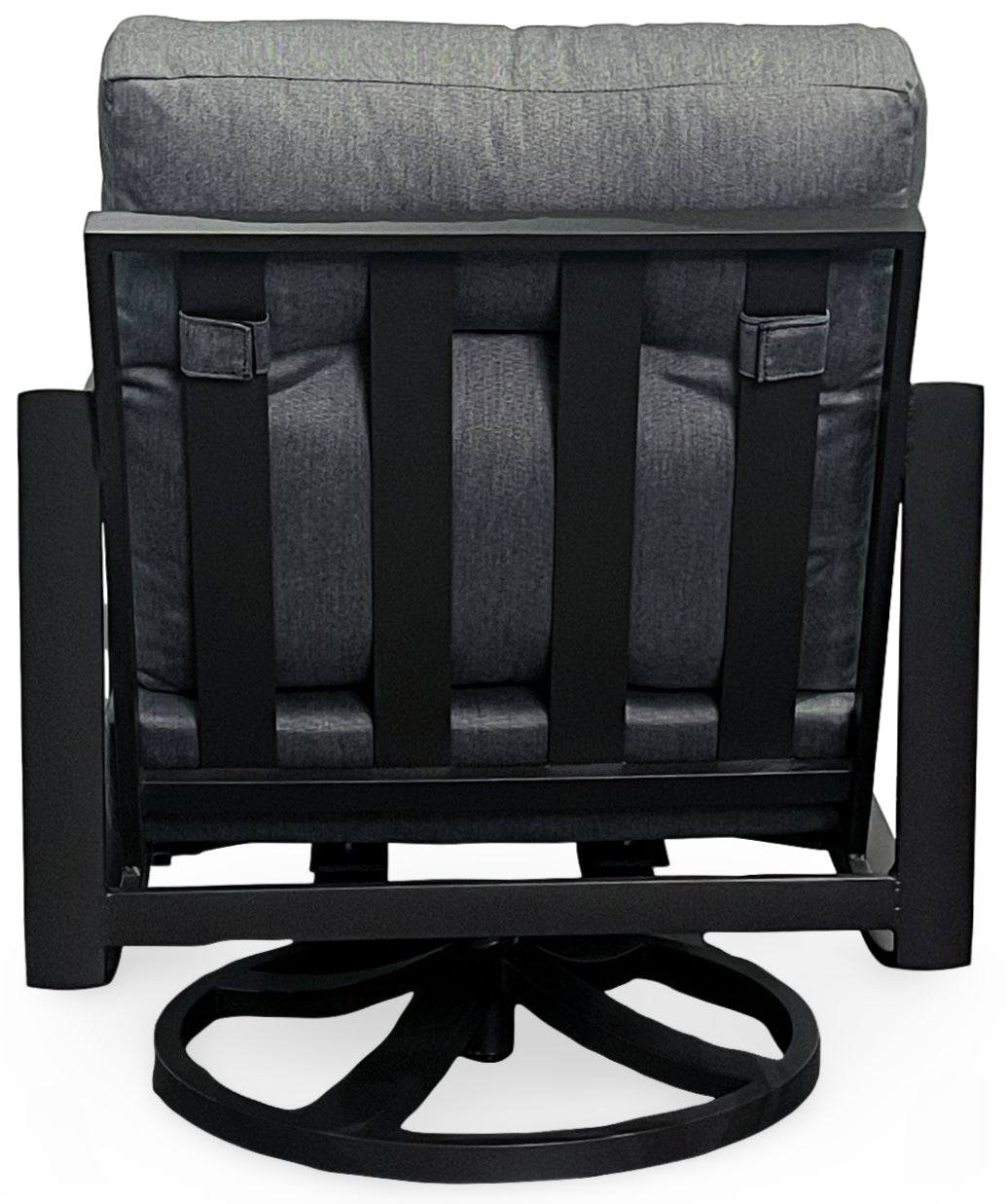 KENZO CUSHION SWIVEL LOUNGE CHAIR, PANAMA GRAPHITE