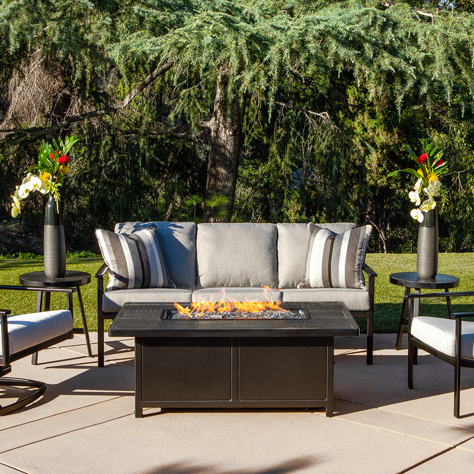 CAPRI 30" x 50" RECTANGLE OCCASIONAL HEIGHT FIRE TABLE, URBAN SHIFT