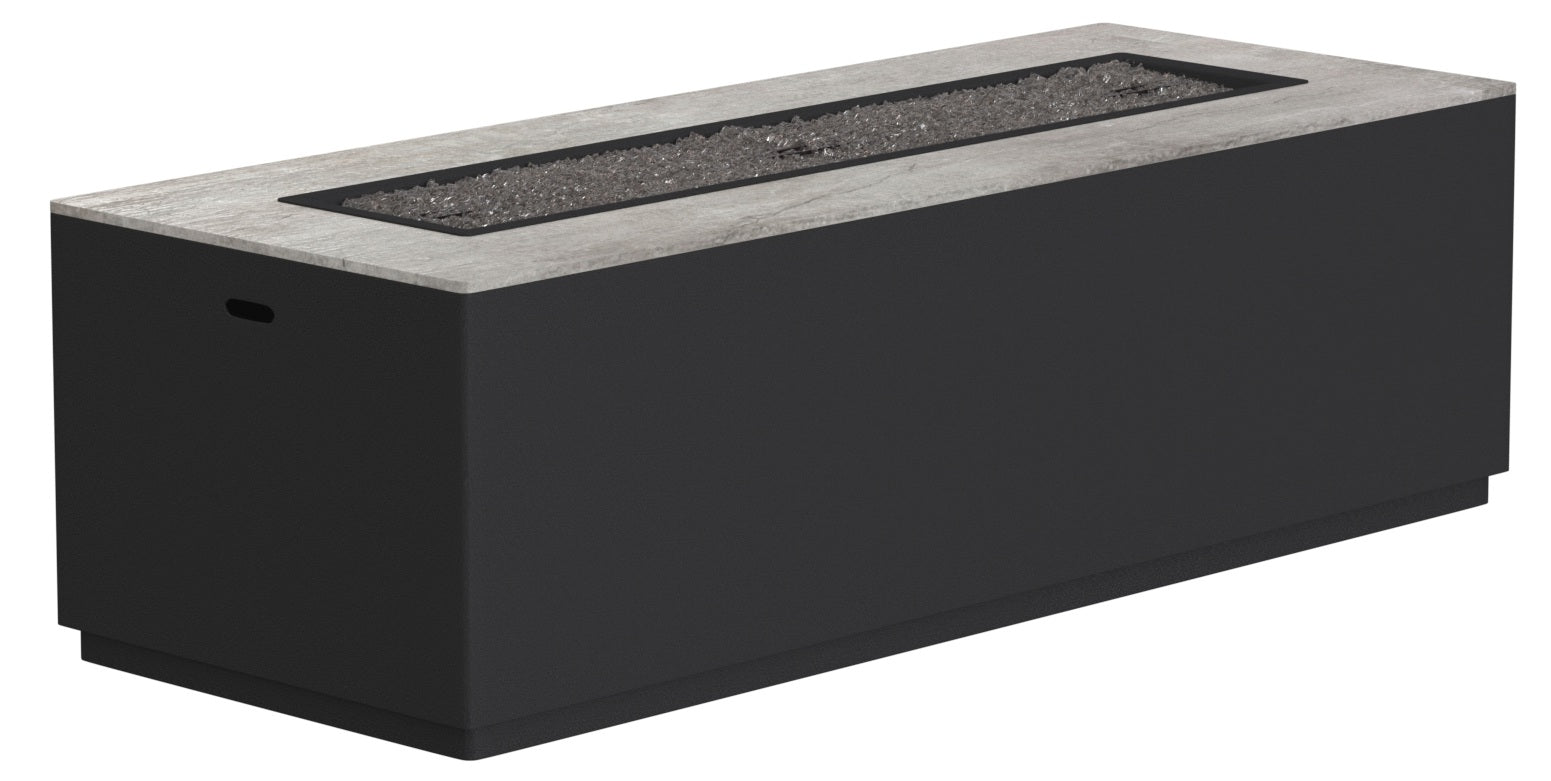 MODA 65" x 25" OCCASIONAL HEIGHT FIRE TABLE, GRAPHITE