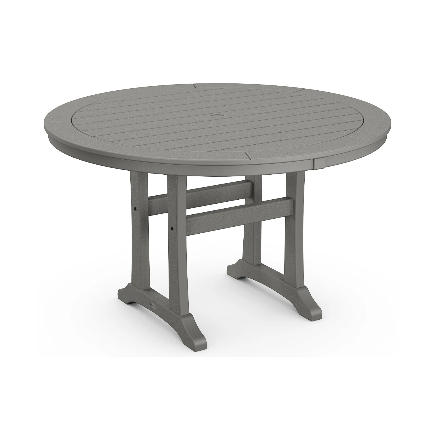 NAUTICAL 48" ROUND DINING UMBRELLA TABLE, SLATE GREY
