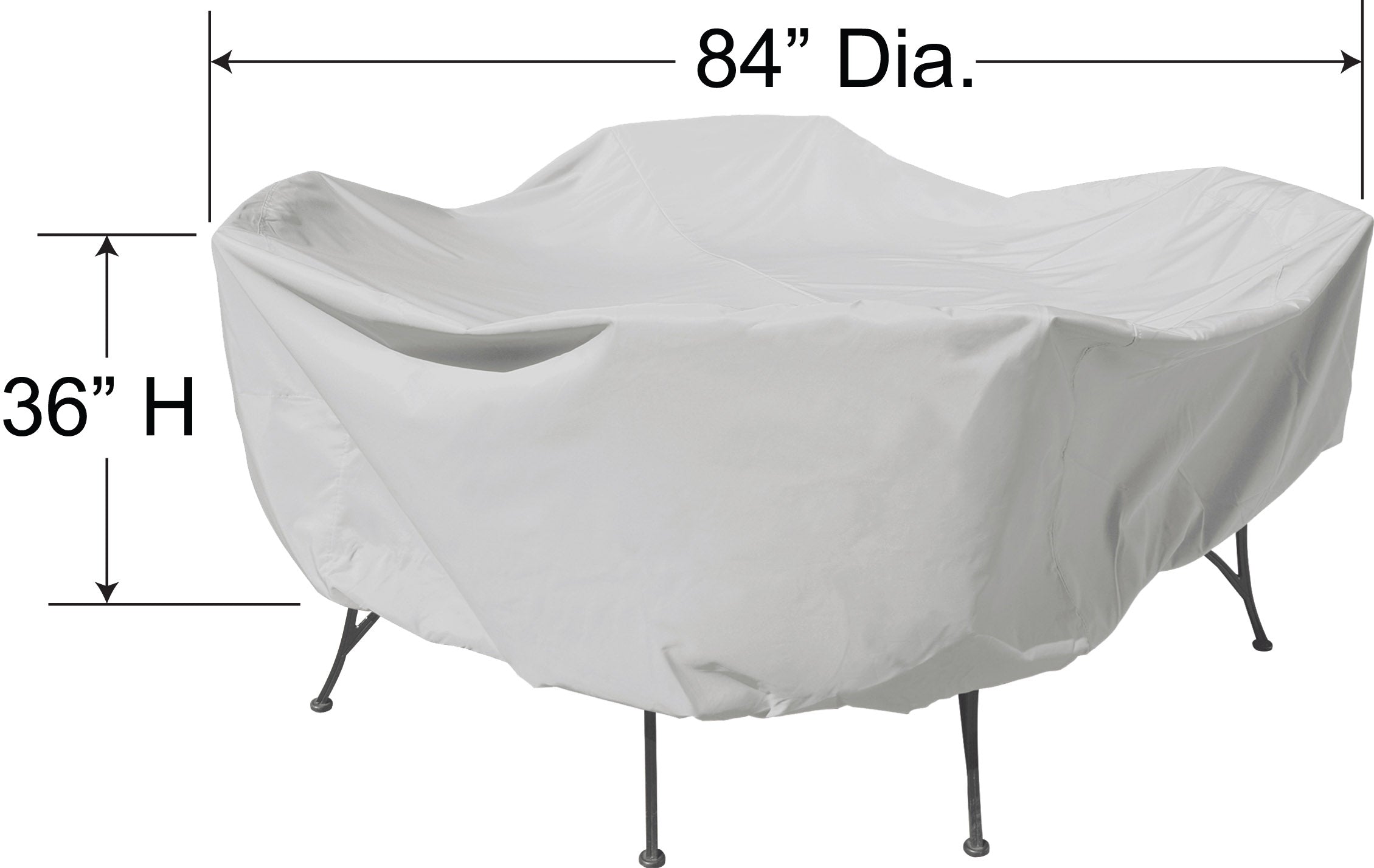 DINING GROUP PROTECTIVE COVER - SMALL ROUND (84" OVERALL DIAM.)
