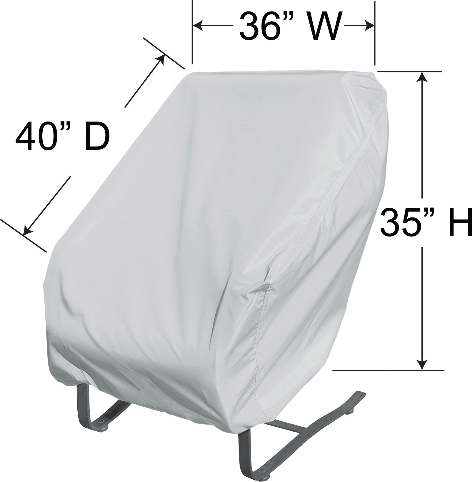 LOUNGE CHAIR PROTECTIVE COVER - LARGE (36" W x 40" D)