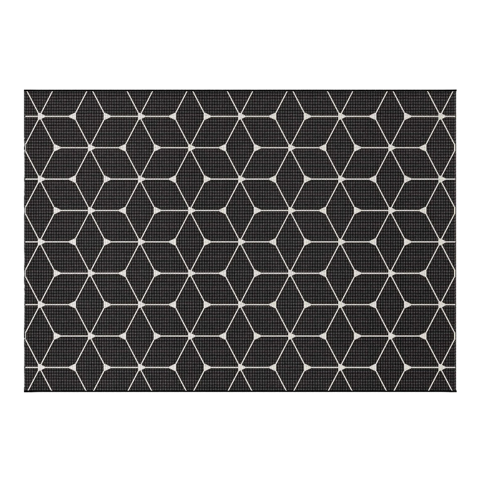 URBAN HEX BLACK 5' x 7' RUG