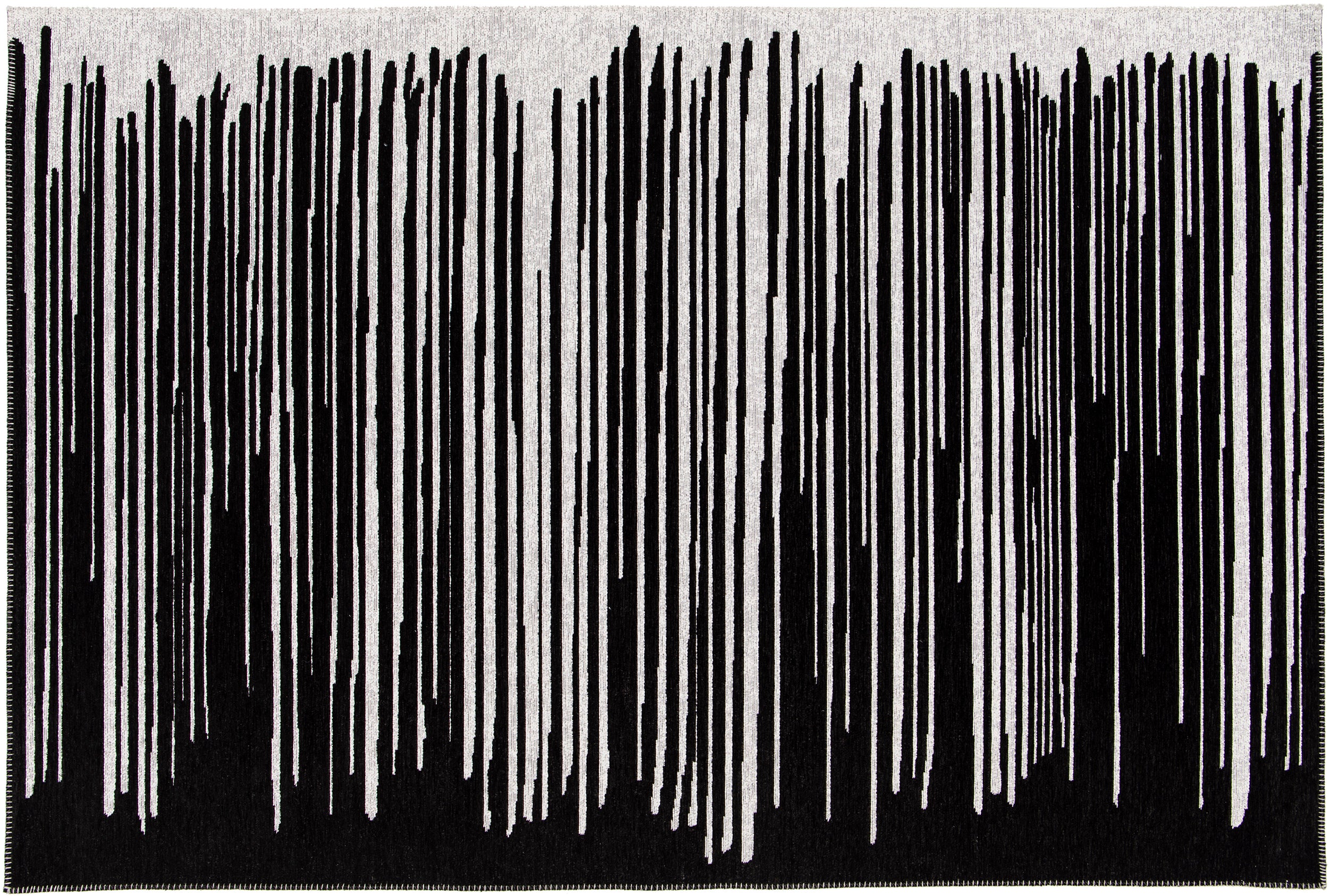 ILLUSION BLACK MIRAGE 5' x 7' RUG
