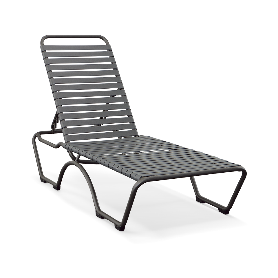 KAHANA STRAP CHAISE LOUNGE, GRAPHITE