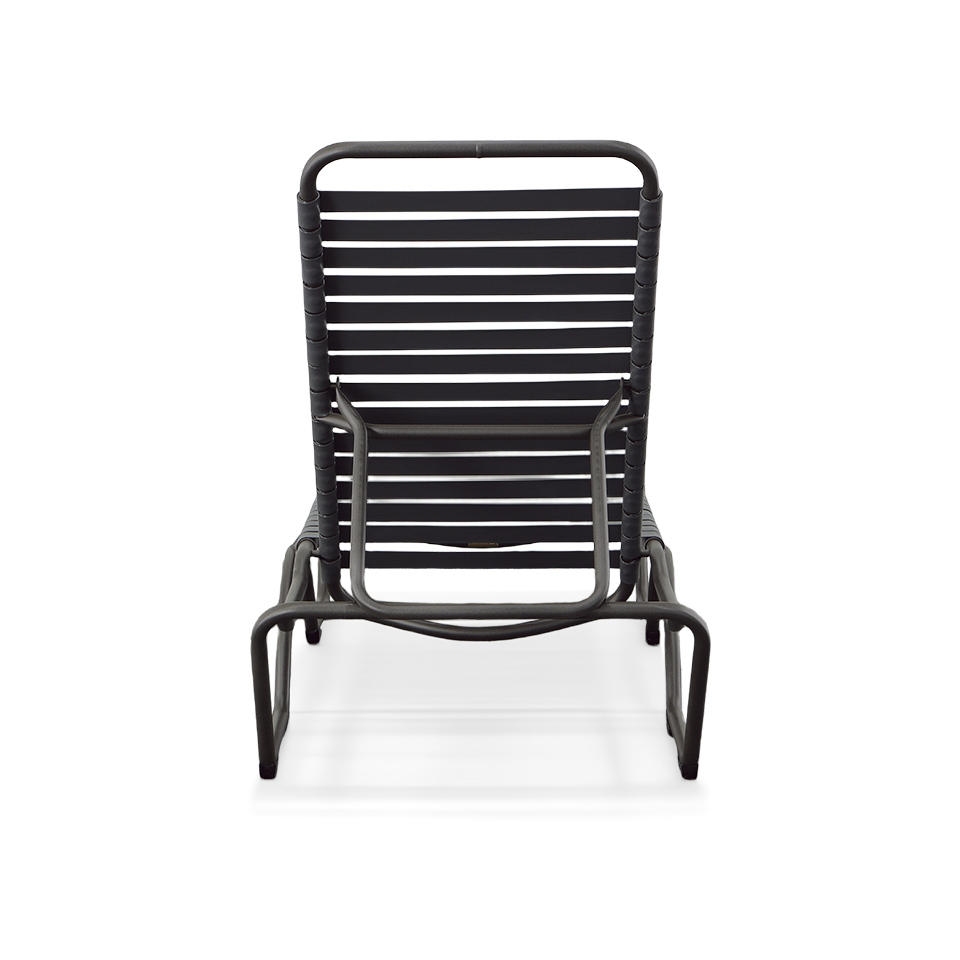 KAHANA STRAP CHAISE LOUNGE, GRAPHITE