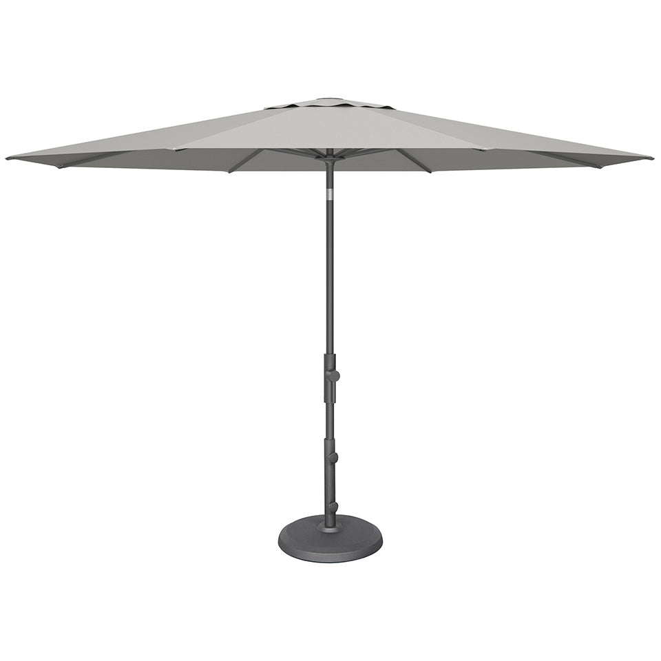 11' TWIST MARKET UMBRELLA, CAST SILVER