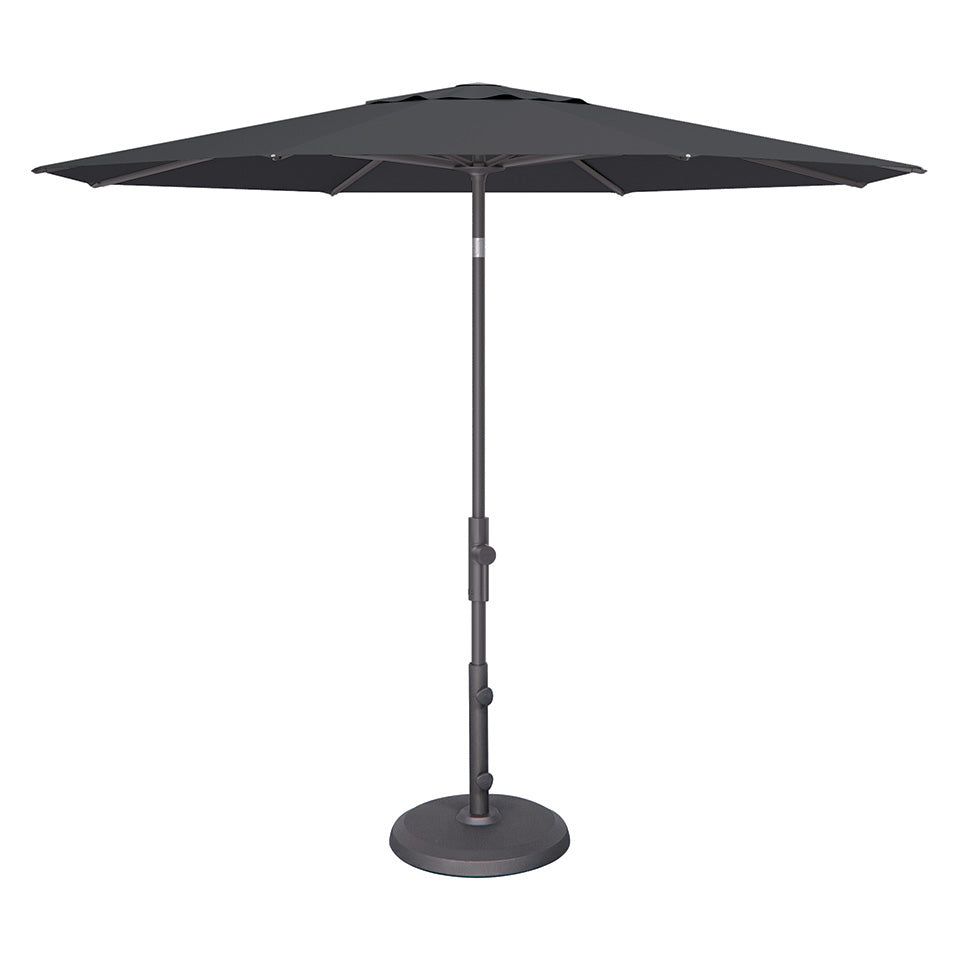 canvas patio table umbrella 9' Twist Market Umbrella, Canvas Coal