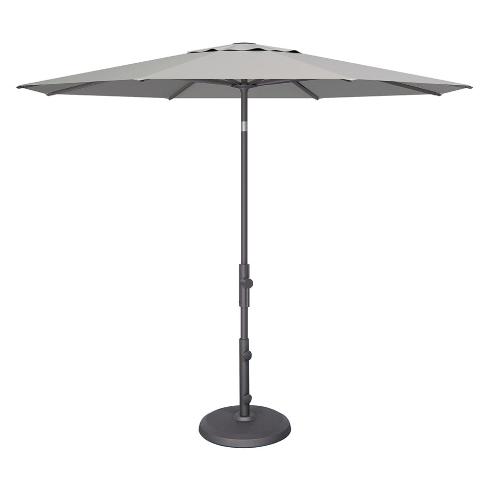 9' TWIST MARKET UMBRELLA, CAST SILVER