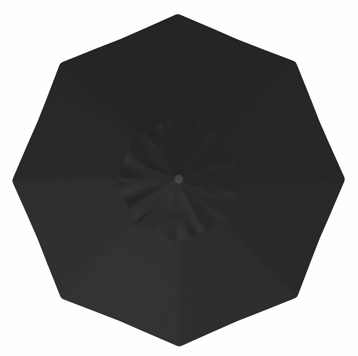 9' MARKET UMBRELLA, CANVAS COAL (BLACK FRAME)