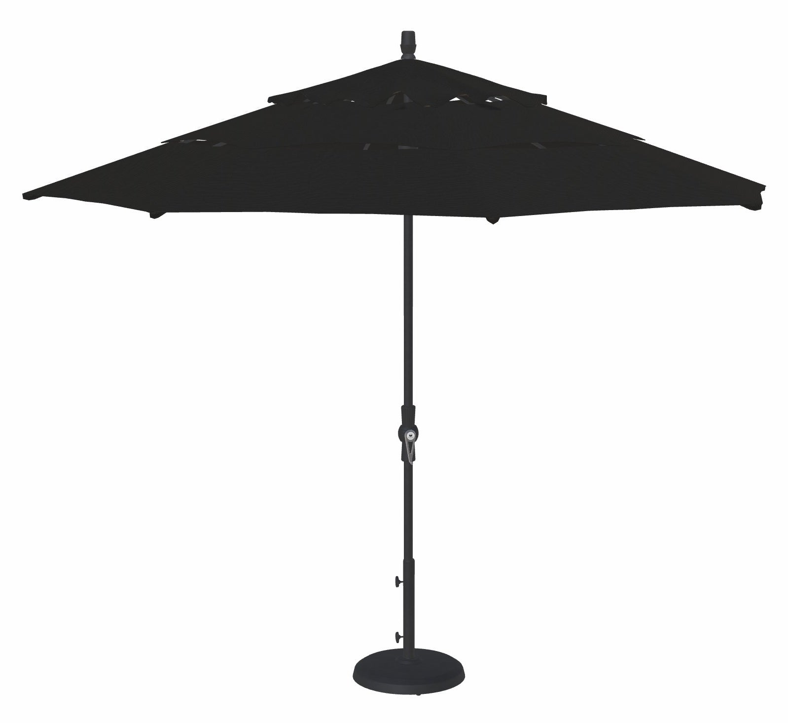 canvas market patio umbrella 9 ft 11' MARKET UMBRELLA, CANVAS COAL