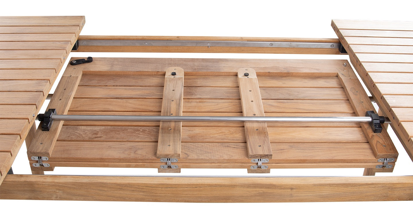 BAKER 63"-100" RECTANGULAR EXTENSION DINING TABLE