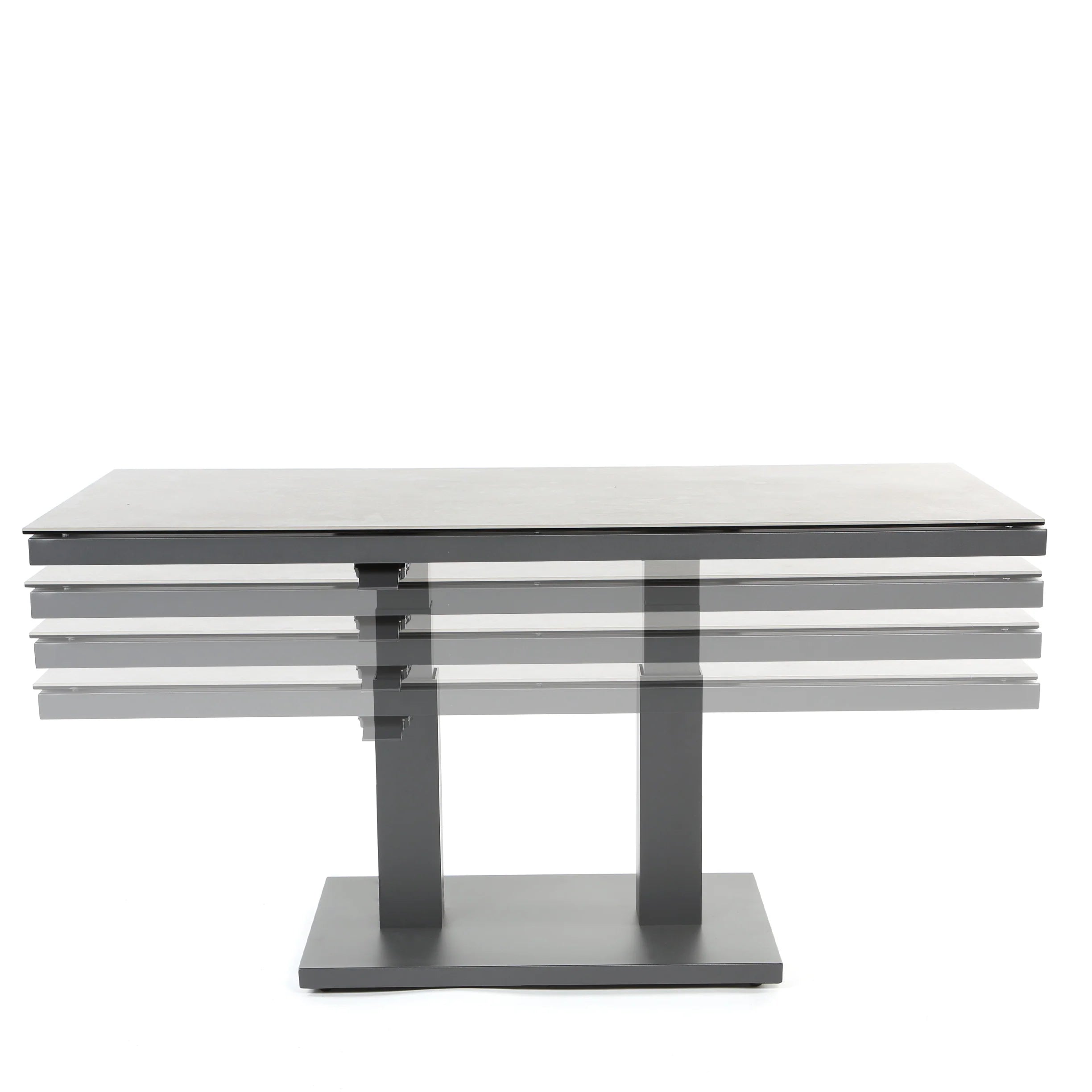 ZEB 55" x 30" ADJUSTABLE HEIGHT TABLE (COFFEE TO DINING HEIGHT)