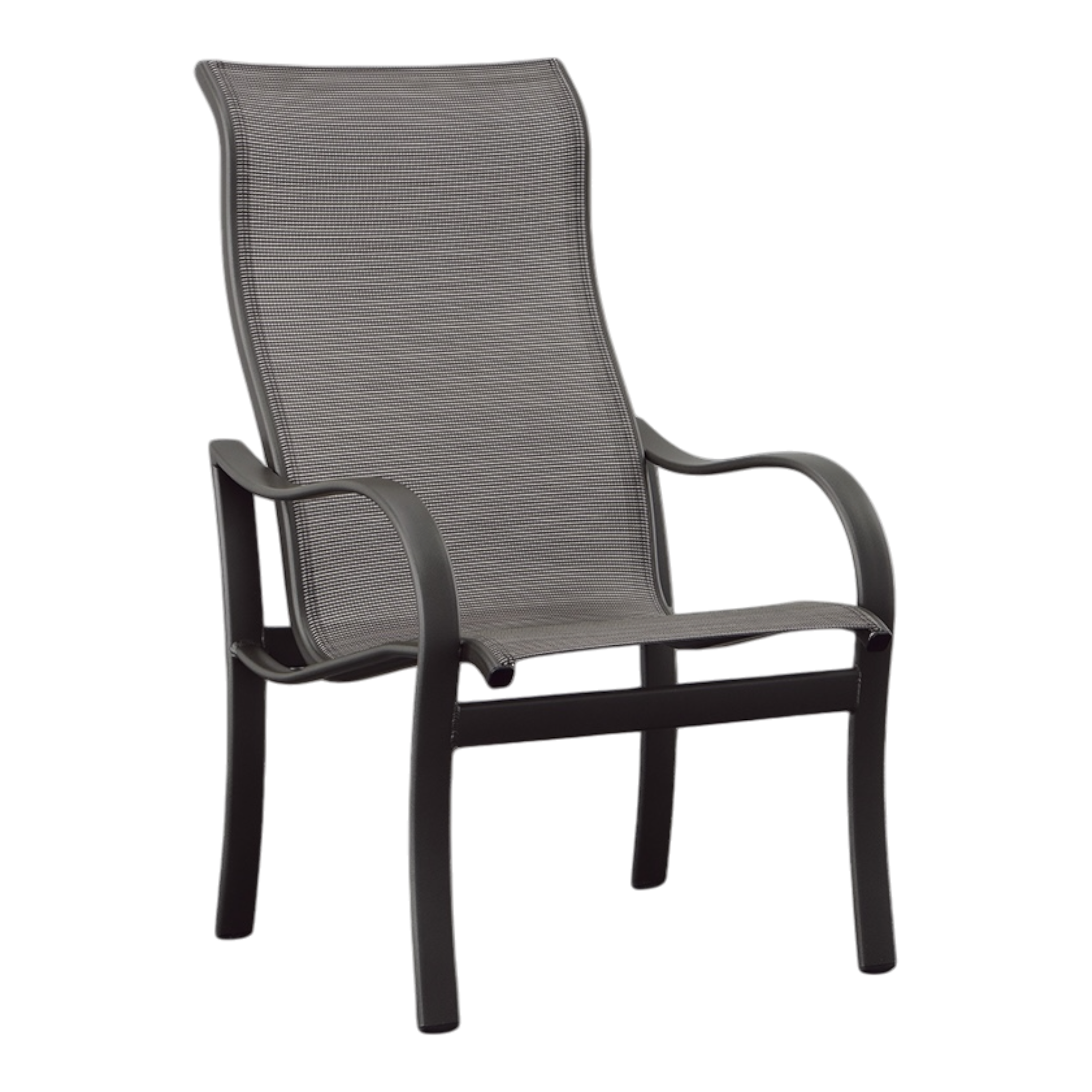 SHORELINE SLING HIGH BACK DINING CHAIR, GRAPHITE