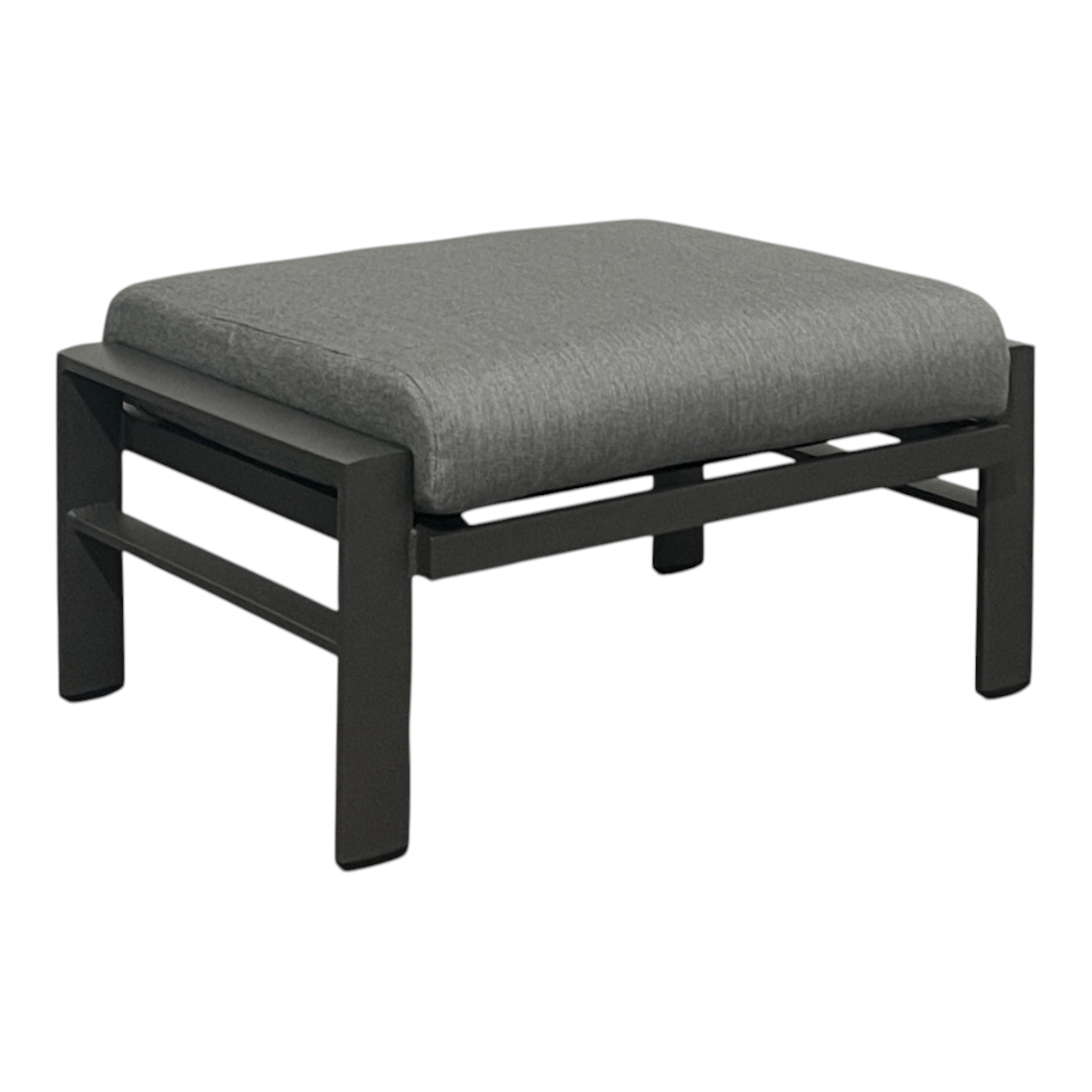 KENZO CUSHION OTTOMAN, PANAMA GRAPHITE