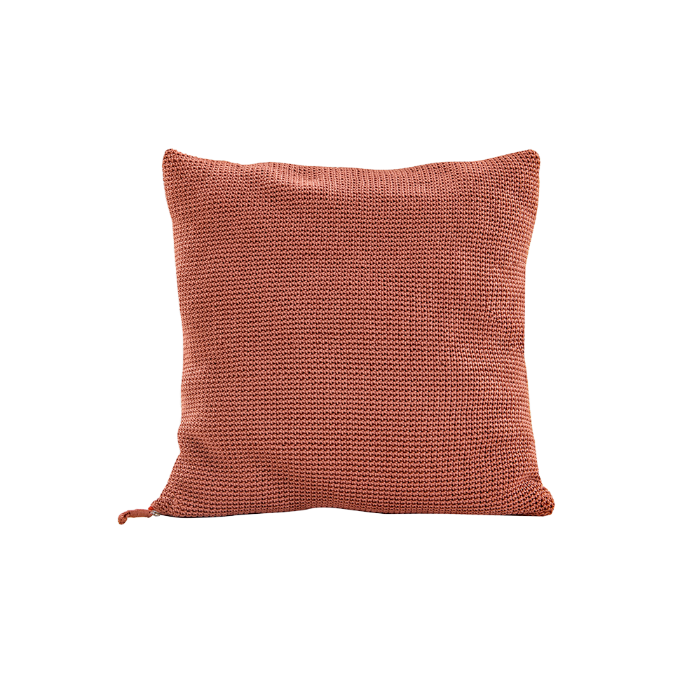 MEND 24" CROCHET PILLOW, COPPER