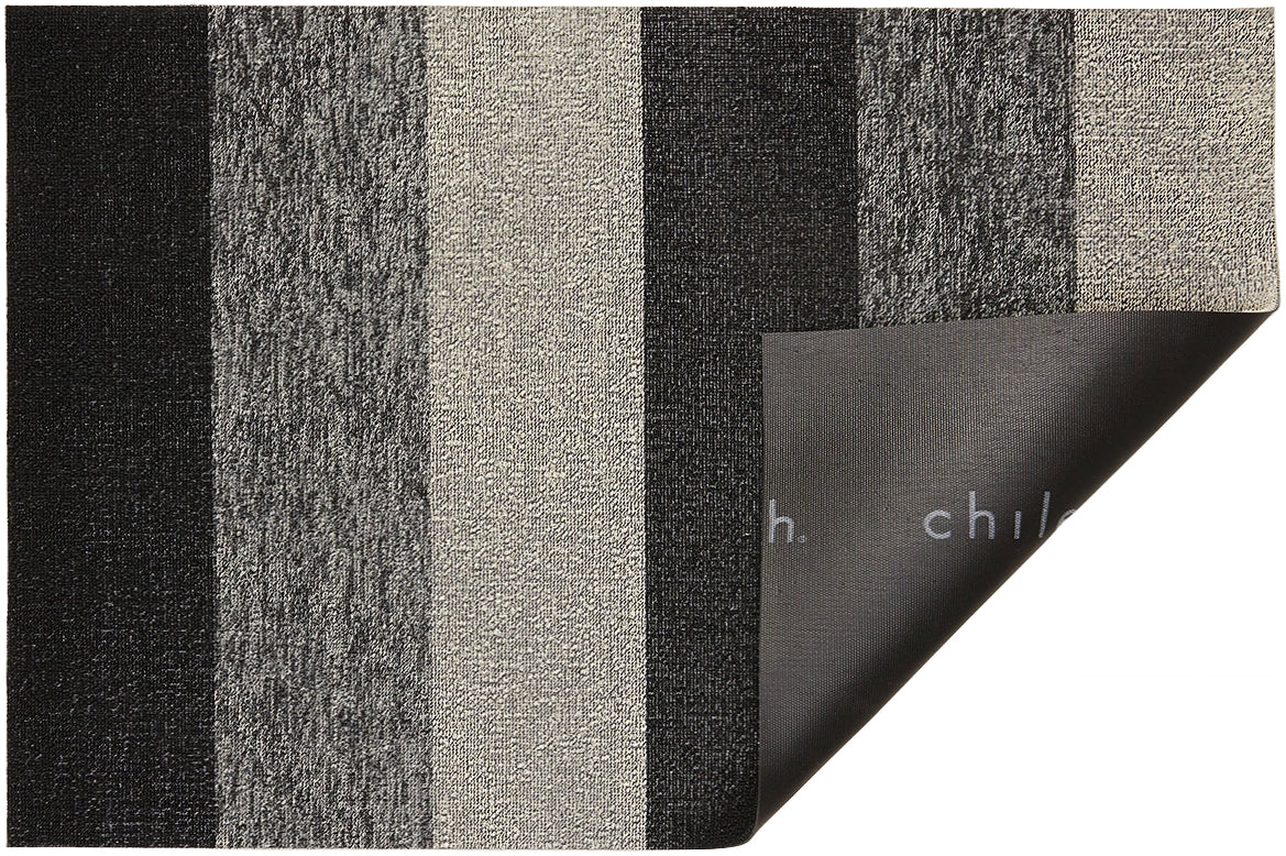 MARBLED STRIPE SHAG UTILITY MAT, SALT & PEPPER