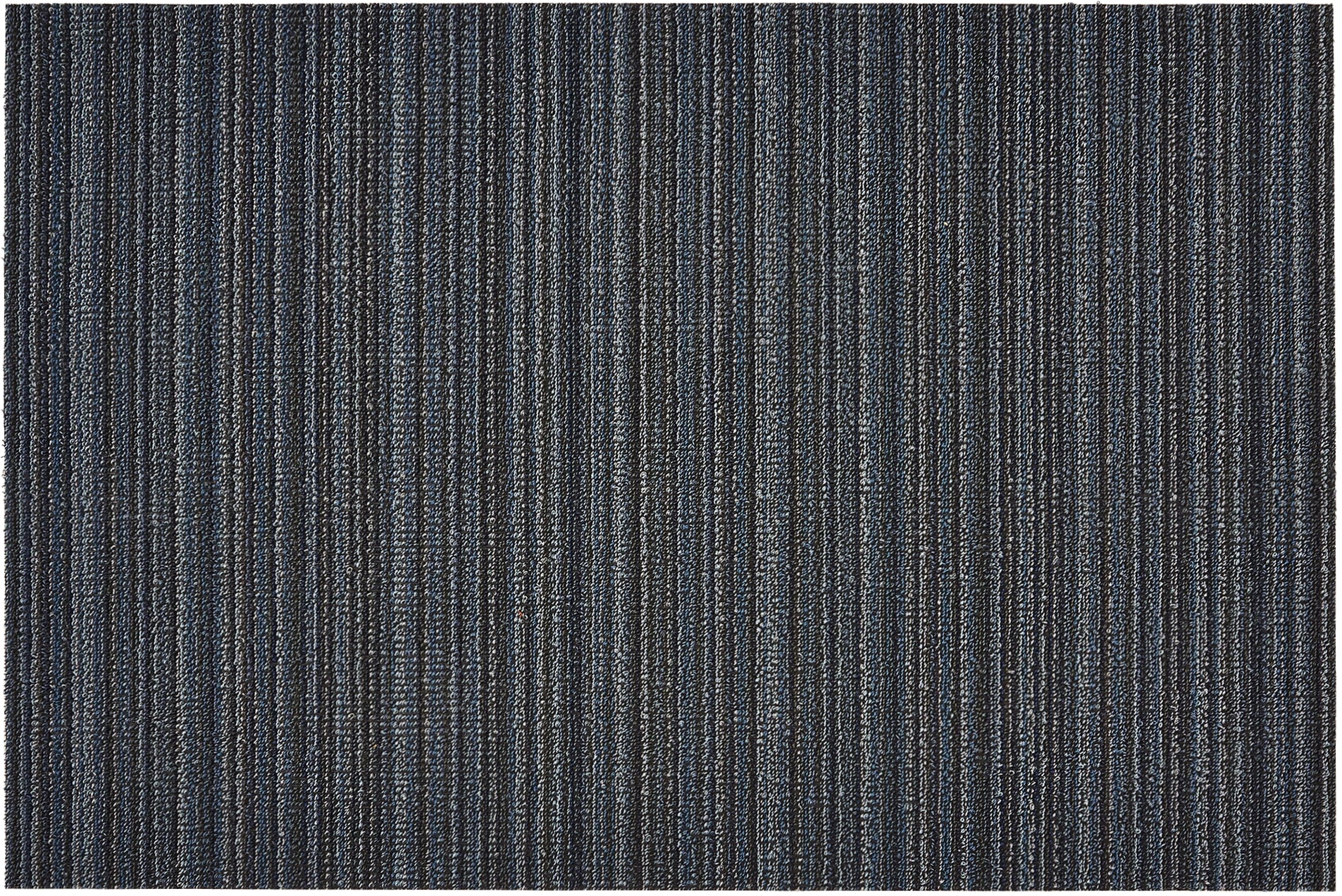SKINNY STRIPE SHAG UTILITY MAT, BLUE