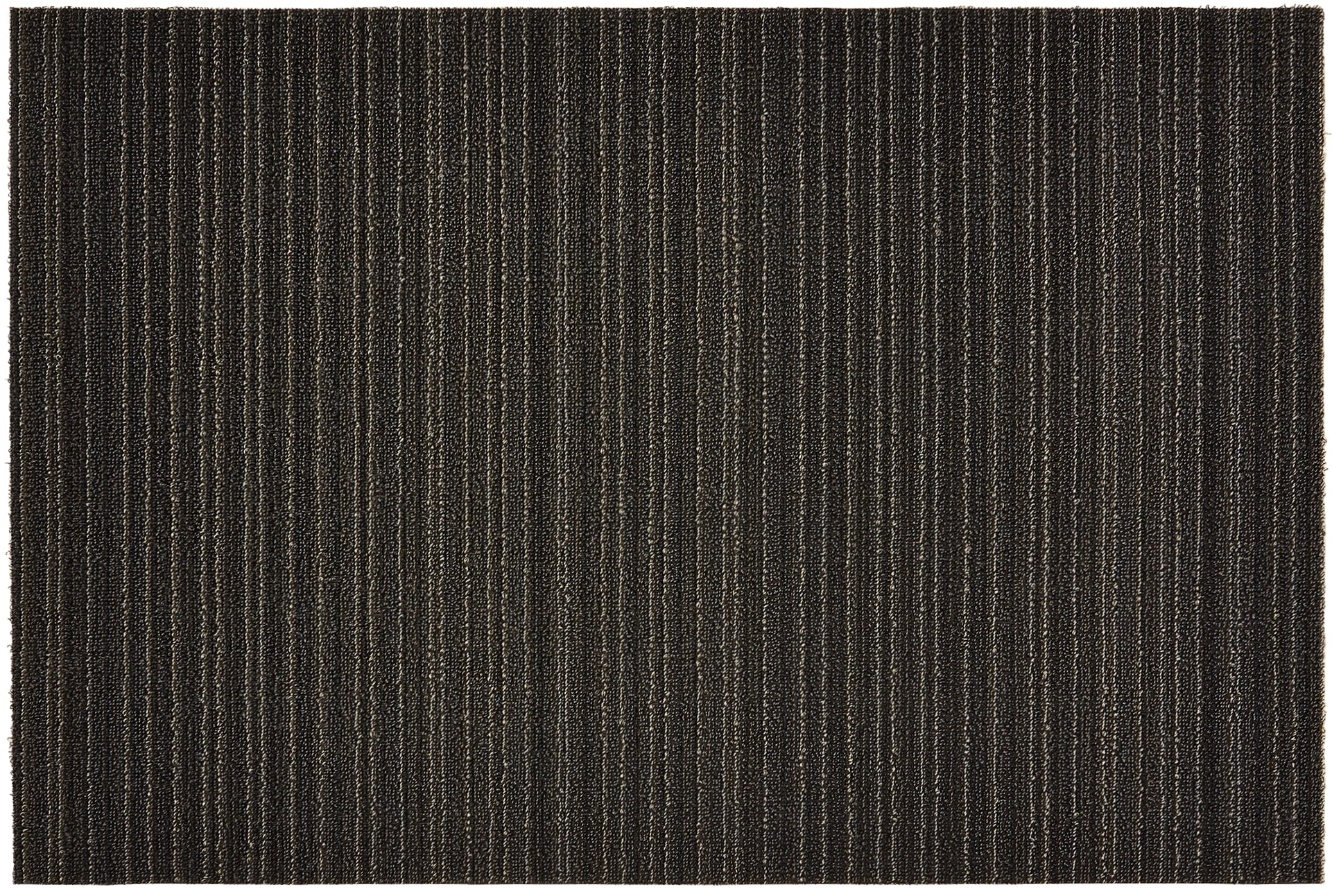 SKINNY STRIPE SHAG UTILITY MAT, STEEL