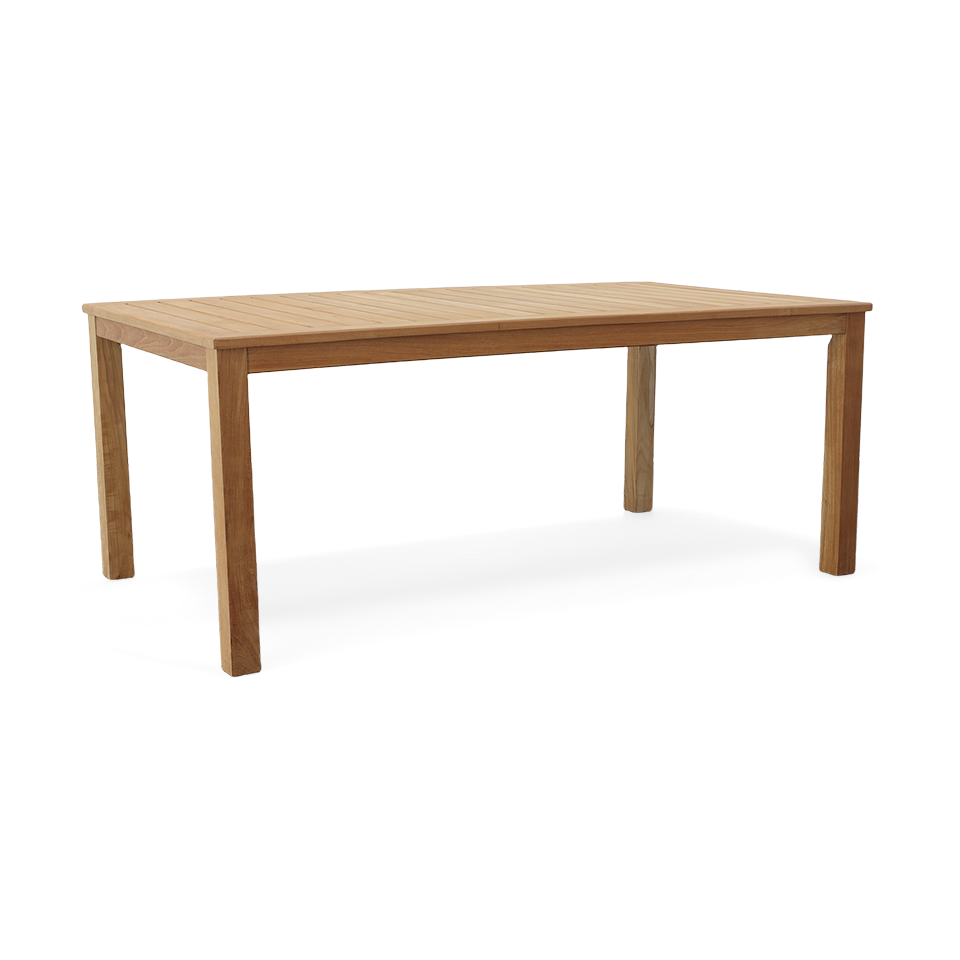 WAINSCOTT 73" TEAK DINING TABLE