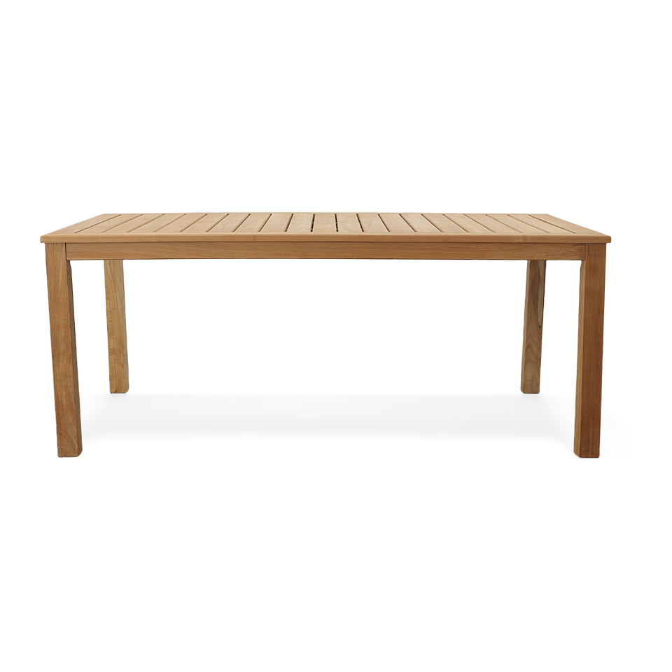 WAINSCOTT 73" TEAK DINING TABLE