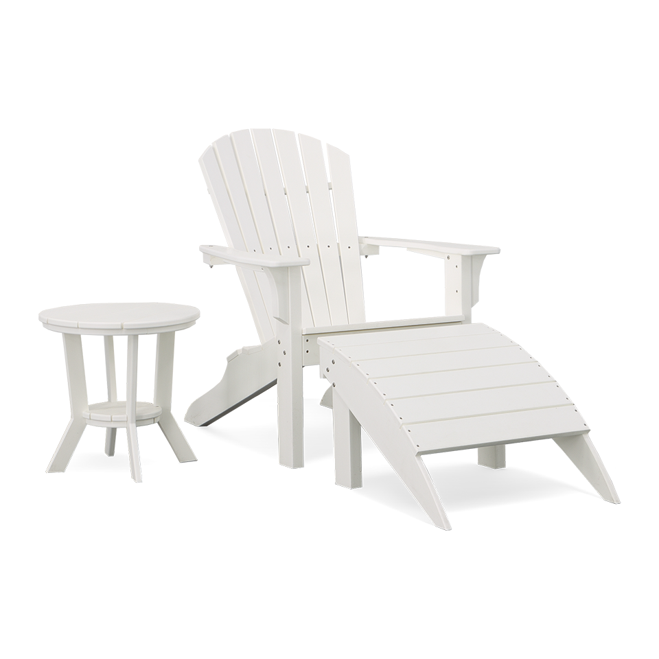 ADIRONDACK SHELLBACK CHAIR, WHITE