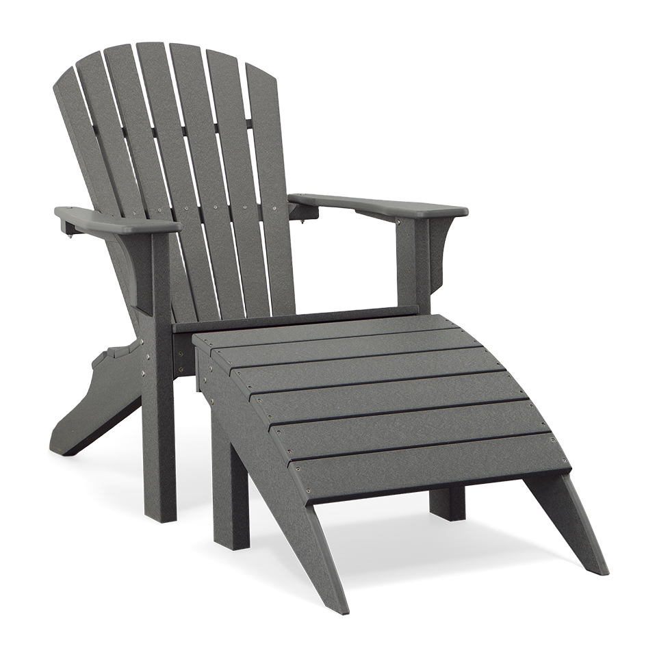 ADIRONDACK SHELLBACK CHAIR, CHARCOAL