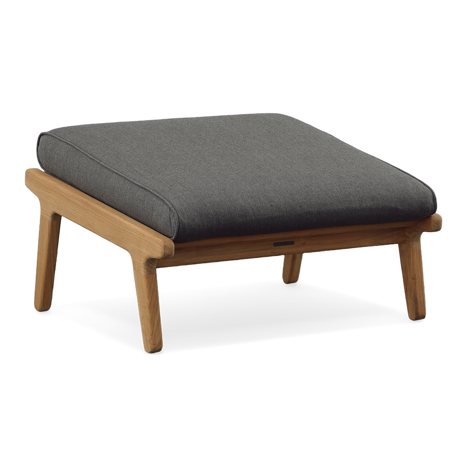 BAY OTTOMAN, CAST CHARCOAL