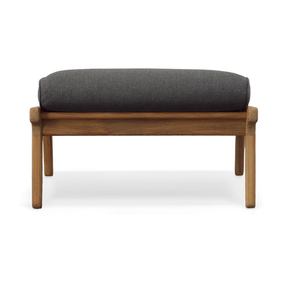 BAY OTTOMAN, CAST CHARCOAL