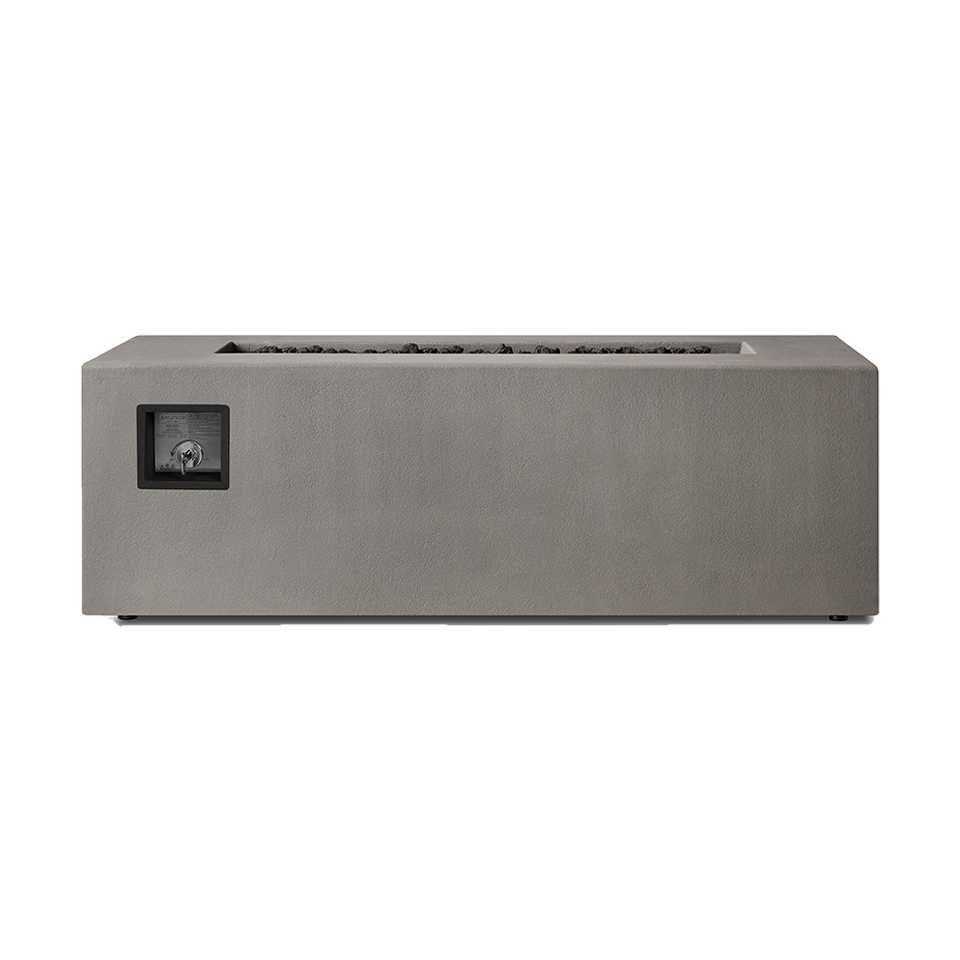 CORNERSTONE 60" RECTANGLE PROPANE FIRE TABLE, FLINT