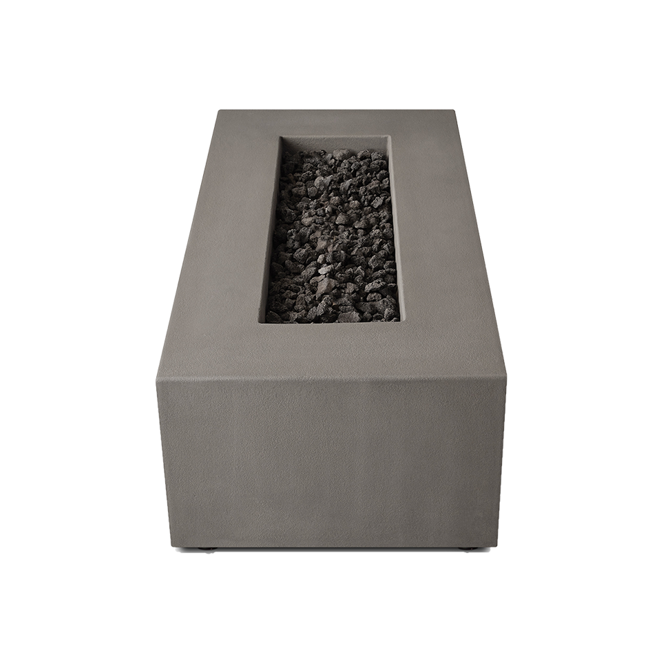 CORNERSTONE 60" RECTANGLE PROPANE FIRE TABLE, FLINT